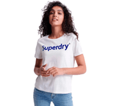 Superdry Regular Flock Boxy Short Sleeve T-Shirt