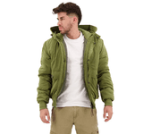 Abrigo SUPERDRY Poliéster Hombre (L - Verde)