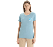 Camiseta de Mujer ICEBREAKER Tech Lite Ii Azul (S)