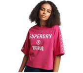 Superdry Camiseta Code Core Sport Rosa