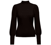 Sudadera only katia high black mujer