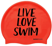 Buddyswim Gorro De Natación Live Love Swim Silicone