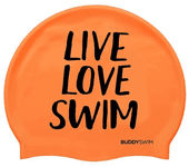 Buddyswim Gorro De Natación Live Love Swim Silicone