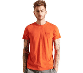 Camiseta para Hombre SUPERDRY (XS - Algodón - Naranja)