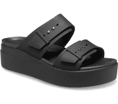 Crocs Sandalias Brooklyn Low Wedge Negro