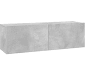 Soporte para TV Hormigón gris 100x30x30cm Madera multicapa