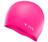 Tyr Gorro De Natación Wrinkle Free Silicone Fl Pink