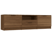 Mueble para TV Roble marrón 140x35x40 cm Madera multicapa