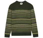 Ropa hombre Jerséis Wrangler Jersey Fairisle Verde