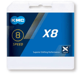 Componentes Cadenas Kmc Cadena X8 Road Plateado