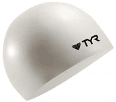 Tyr Gorro De Natación Wrinkle Free Silicone White