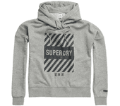 Superdry Sudadera Con Capucha Core Sport Crop