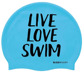 Buddyswim Gorro De Natación Live Love Swim Silicone