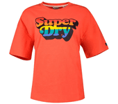 Superdry Camiseta Vintage Cali Stripe Naranja