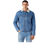 Ropa hombre Chaquetas Wrangler Chaqueta 124mj Sherpa Azul