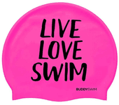 Buddyswim Gorro De Natación Live Love Swim Silicone