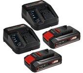 Einhell Power X-Change 18V Batería y cargador PXC-Starter kit (18 V, 2 baterías, 2,5 Ah) + Garantía BAUHAUS 5 años para equipos eléctricos y...