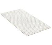 Alfombra baño diamond 72x36 cm blanco