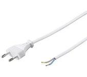 Goobay Cable Alimentación Tipo C CEE7 Macho a Bornes 2x0.75mm 1.5m Blanco