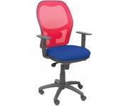 Silla Jorquera malla roja asiento bali azul