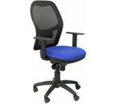 Silla Jorquera malla negra asiento bali azul