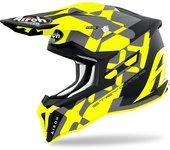 Airoh Strycker XXX Carbon Casco de motocross - Amarillo