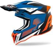 Airoh Strycker Axe Carbon Casco de Motocross - Azul (XS)