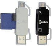 Lector de tarjetas CONNECTELAND Micro USB/USB