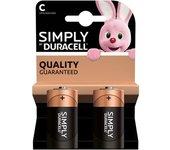 Pack pilas DURACELL Simply LR14 - C x 2 uds