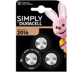 Pack pilas DURACELL 2016 x3 simply