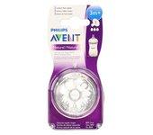 Tetina PHILIPS/AVENT Flujo Medio 3m+ (2 un)