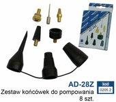 Adler zestaw końcówek do pompowania 8szt. ad-28z