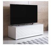 Mueble TV modelo Luke H1 (100x32cm) color blanco con patas estándar