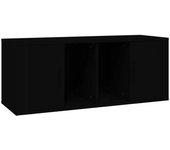 Soporte de TV negro 100x35x40 cm madera multicapa