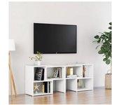 Mueble TV blanco 104x30x52 cm en madera multicapa