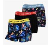 Conjunto de 3 Boxers JACK & JONES Algodón Hombre (L - Negro)