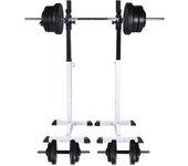 Squat Station con Barbell y Dumbbell Set 60,5 kg