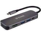 Hub USB D-Link DUB-2325 Gris