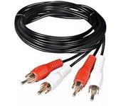 cable audio 2 rca macho a 2 rca macho 2.5m