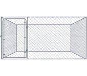 Perrera De Exterior De Acero Galvanizado 2x2x1 M Vidaxl