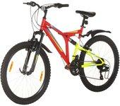 Bicicleta Montaña 21 Velocidades 26 Pulgadas Rueda 49 Cm Rojo Vidaxl