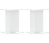 Soportes Altavoces 2 Uds Madera Ingeniería Blanco 30x30x40 Cm Vidaxl