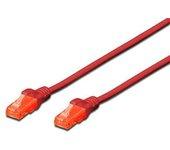 Cable de Red DIGITUS (RJ45 - 10 m - Rojo)