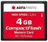 AgfaPhoto - Tarjeta de Memoria CF 4 GB (120x Alta Velocidad, MLC)