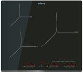 Inducción edesa eim 6330b/a con 3 zonas de cocción biselado frontal