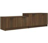 Mueble para TV Roble marrón 158,5x36x45 cm Madera multicapa