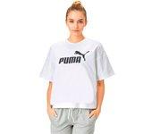 Camiseta puma ess cropped logo mujer