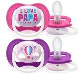 Avent Chupete Ultra Air I Love Papa 6-18M 2uds