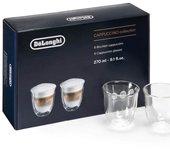 De'Longhi La colección cappuccino 270 ml juego de 6 vasos de doble pared DLSC301