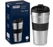 De'Longhi Taza de viaje de acero inoxidable de doble pared 470 ml DLSC073